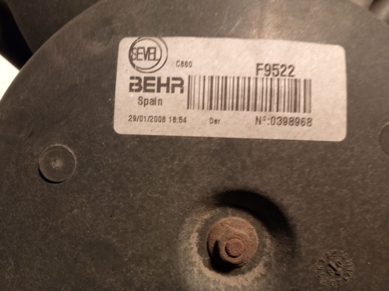 Recambio de electroventilador para peugeot boxer furgoneta 2.2 hdi 120 referencia OEM IAM 1358012080 1358012080 F9522