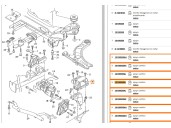 Recambio de soporte motor delantero para volkswagen golf iv berlina (1j1) 1.9 tdi referencia OEM IAM 1J0199555AJ 1J0199555AJ 