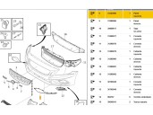 Recambio de moldura para volvo v60 i (155) d3 / d4 referencia OEM IAM 31323900 31323900 