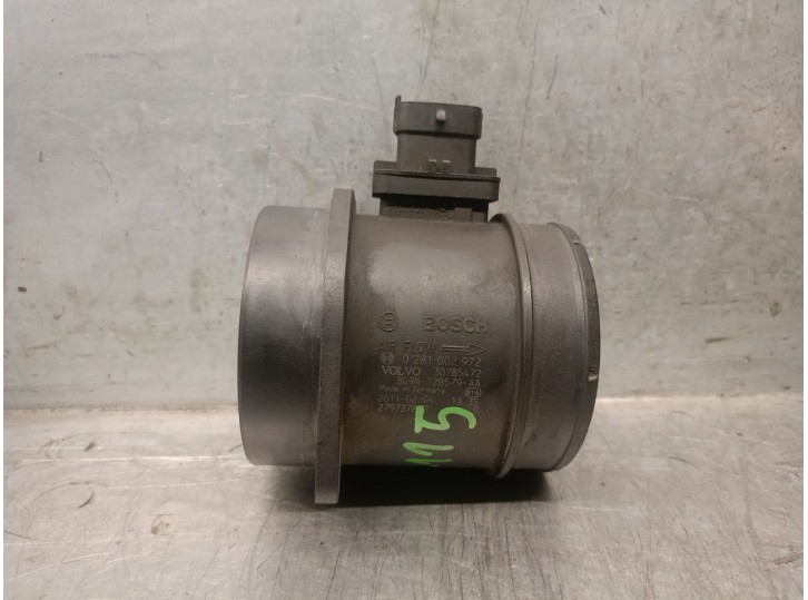 Replacement mass air flow sensor for Volvo V60 I (155) D3 / D4 OEM IAM reference 30785472 31459403 0281002972 BOSCH