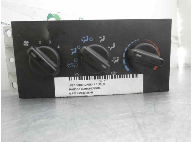 Recambio de mando calefaccion / aire acondicionado para chrysler jeep cherokee (xj) referencia OEM IAM 55037426AB  
