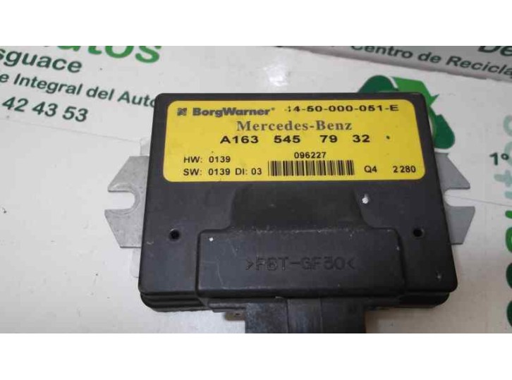 Recambio de centralita cambio automatico para mercedes-benz clase m (w163) 2.7 cdi 20v cat referencia OEM IAM A1635457932 445000