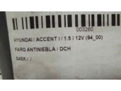 Recambio de faro antiniebla derecho para hyundai accent (x3) 1.5 12v cat referencia OEM IAM 3260 3260 