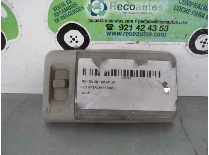 Recambio de luz interior para mg mg zr 1.4 16v cat referencia OEM IAM 5085 5085 
