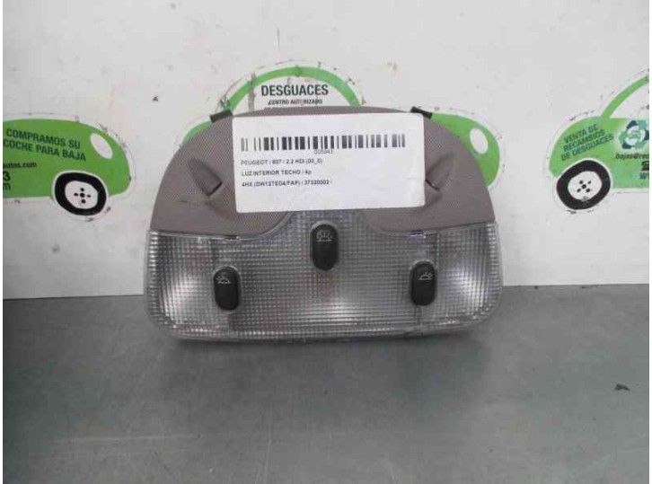 Recambio de luz interior para peugeot 607 (s1) 2.2 hdi fap cat referencia OEM IAM 37320002 5943 