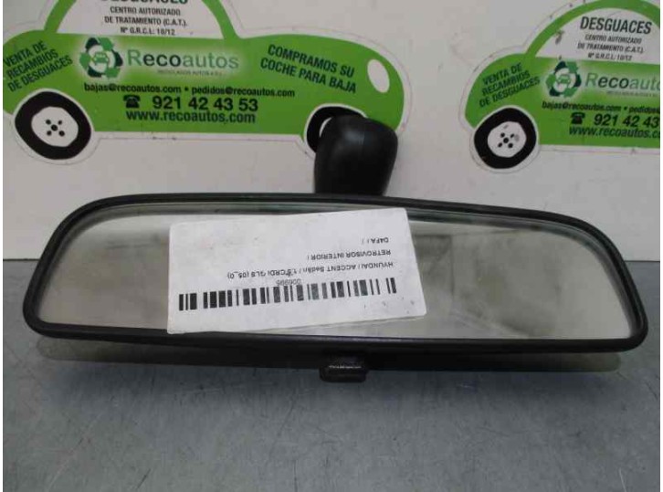 Replacement interior mirror for Hyundai Accent (MC) 1.5 CRDi CAT OEM IAM reference A047396 A047396 