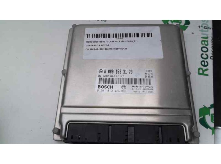 Recambio de centralita motor uce para mercedes-benz clase a (w168) 170 cdi (168.008) referencia OEM IAM 0281010426 BOSCH 0001533
