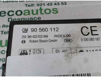 Replacement central locking control unit for Opel Astra G saloon 1.6 16v OEM IAM reference 90560112 9330065187 