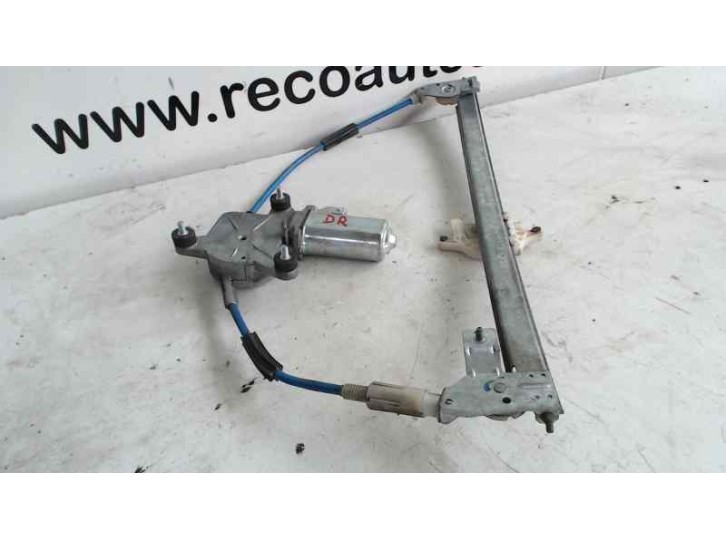 Replacement rear right window regulator for Peugeot 406 (8B) 2.0 16V OEM IAM reference 9636619380 2 PINS 4 DOORS.