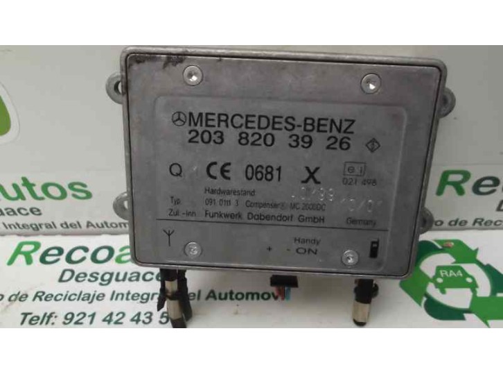 Recambio de antena para mercedes-benz clase e (w210) berlina diesel 220 cdi (210.006) referencia OEM IAM 2038203926 MODULO DUAL 