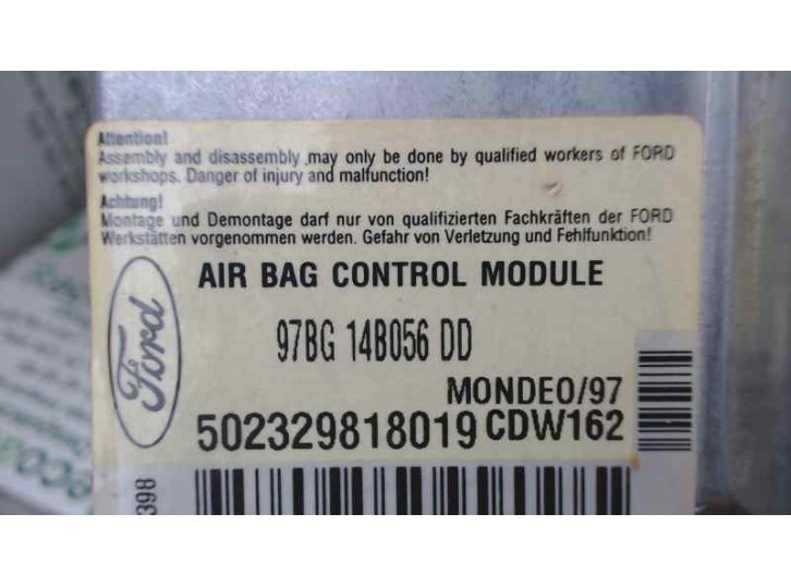 Recambio de centralita airbag para ford mondeo berlina (gd) ambiente referencia OEM IAM 97BG14B056DD 502329818019 