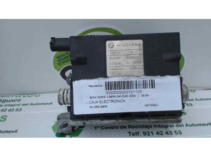 Recambio de caja electronica para bmw serie 3 berlina (e46) 330d referencia OEM IAM 64126918806 2400301 