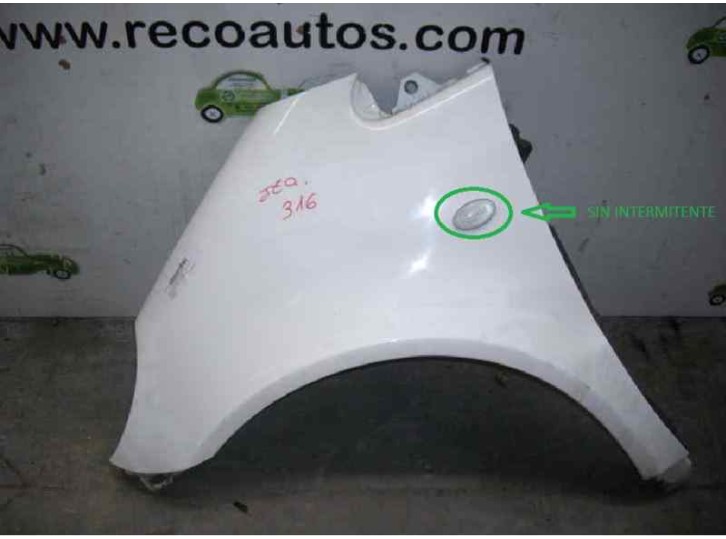 Recambio de aleta delantera izquierda para mercedes-benz clase a (w168) 170 cdi (168.008) referencia OEM IAM 1688800718 BLANCA 