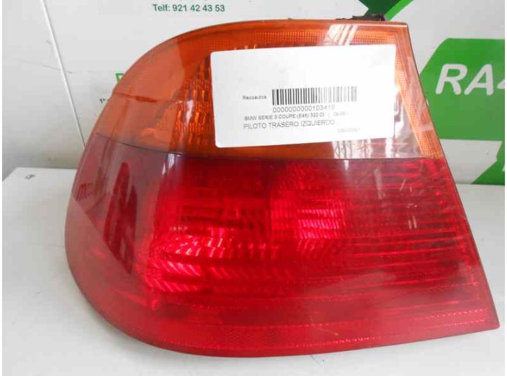 Recambio de piloto trasero izquierdo para bmw serie 3 coupe (e46) 320 ci referencia OEM IAM 63218364725 63218364725 