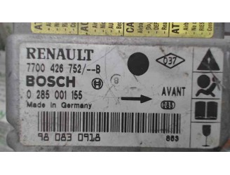 Recambio de centralita airbag para renault clio ii fase i (b/cbo) 1.4 rt b/cboc referencia OEM IAM 7700426752B 0285001155 BOSCH