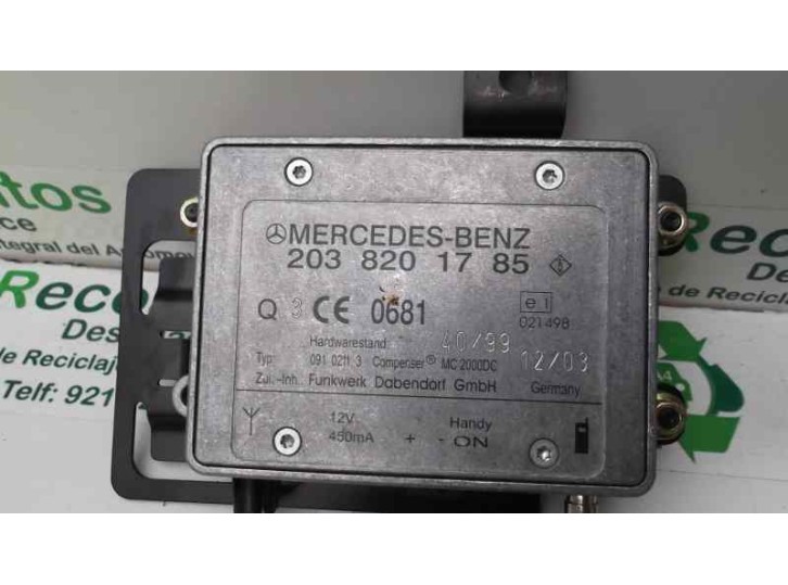 Recambio de amplificador para mercedes-benz clase cl (w215) coupe 500 (215.375) referencia OEM IAM 2038201785 021498 