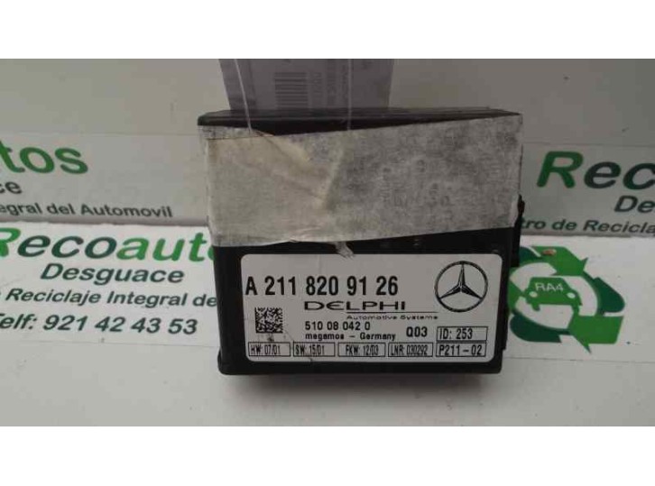 Recambio de caja reles / fusibles para mercedes-benz clase cl (w215) coupe 500 (215.375) referencia OEM IAM 2118209126 ALARMA, U