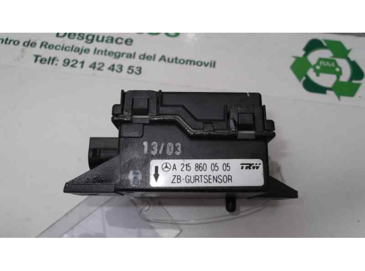 Recambio de sensor airbag para mercedes-benz clase cl (w215) coupe 500 (215.375) referencia OEM IAM 2158600505 TRW ZB-GURTSENSOR