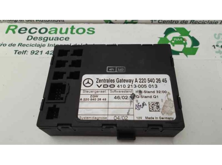 Recambio de caja electronica para mercedes-benz clase cl (w215) coupe 500 (215.375) referencia OEM IAM 2205402645 VDO41021300501