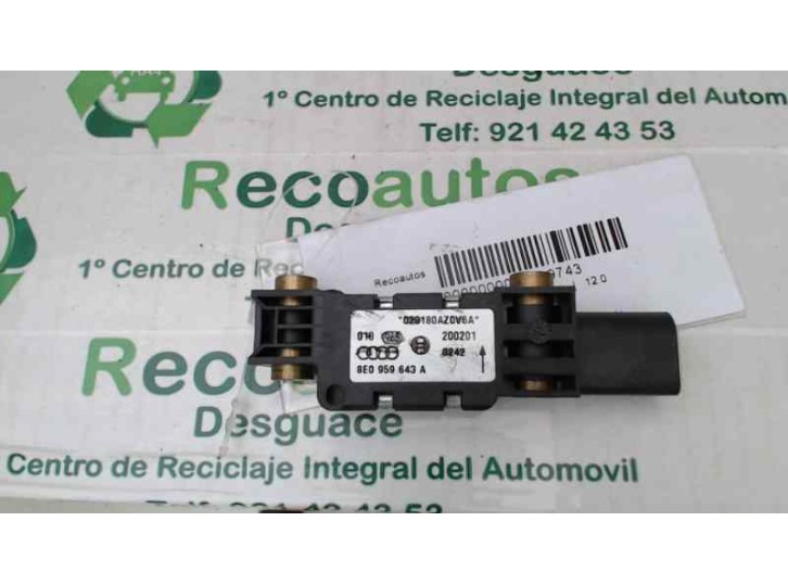 Recambio de sensor airbag para audi a4 berlina (8e) 1.8 t quattro referencia OEM IAM 02318AZ0V6A 8E0959643A 