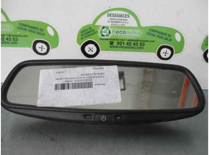 Recambio de espejo interior para toyota corolla (e12) 2.0 d-cat referencia OEM IAM 8781005040 8781005040 5--PINES