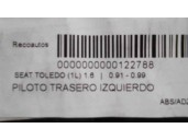 Recambio de piloto trasero izquierdo para seat toledo (1l) base referencia OEM IAM 1L0945111D ALETA. 4 PUERTAS