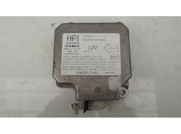 Replacement airbag control unit for Hyundai Galloper Santano 2.0 105 hp. OEM IAM reference 95910M2000 HYUNDAI 95910M2000