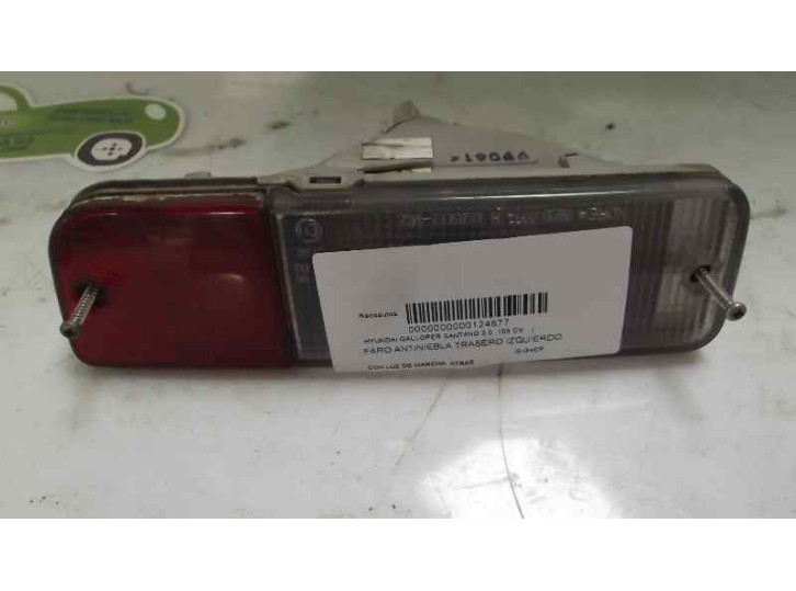 Recambio de faro antiniebla trasero derecho para hyundai galloper santano 2.0 105 cv. referencia OEM IAM 92502M2200  