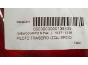 Replacement rear left tail light for Daewoo Matiz 0.8 cat OEM IAM reference 96314999 96314999 