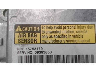 Recambio de centralita airbag para gmc chevrolet tahoe 5.3 lt referencia OEM IAM 15763179 09393850 09393850