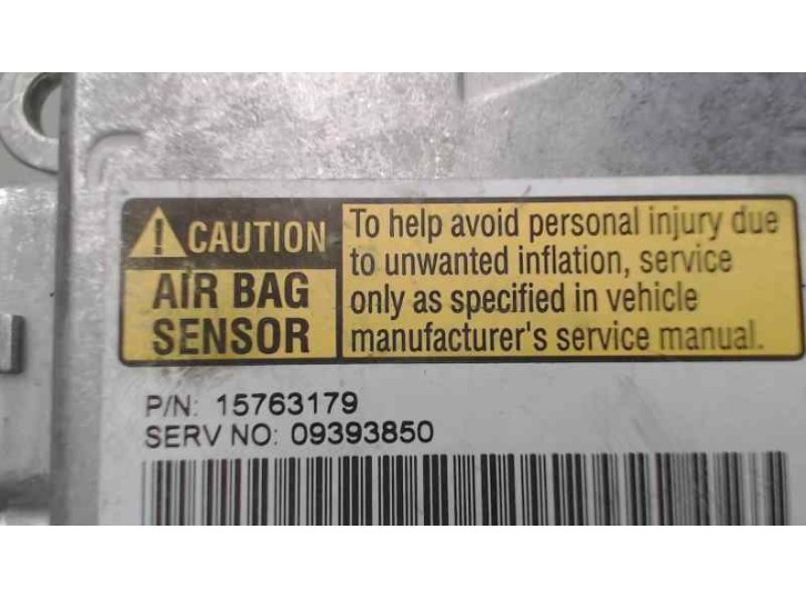 Recambio de centralita airbag para gmc chevrolet tahoe 5.3 lt referencia OEM IAM 15763179 09393850 09393850