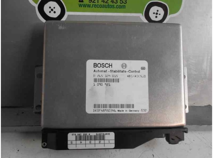 Recambio de centralita abs para bmw serie 7 (e38) 750i automático referencia OEM IAM 0265109015 1090921 BOSCH