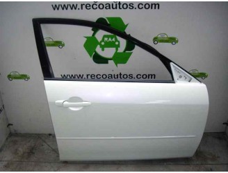 Replacement front right door for Mazda 6 sedan (GG) 2.0 diesel cat OEM IAM reference GJYE5802XP WHITE 5 DOORS