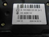 Recambio de mando climatizador para mercedes-benz clase m (w163) 270 cdi (163.113) referencia OEM IAM 1638200326 03420610 