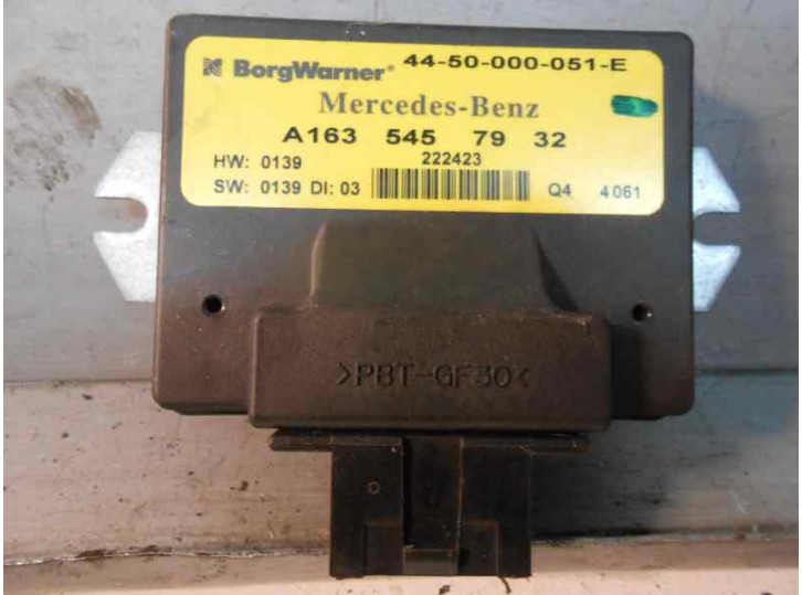 Recambio de centralita para mercedes-benz clase m (w163) 270 cdi (163.113) referencia OEM IAM 1635457932 