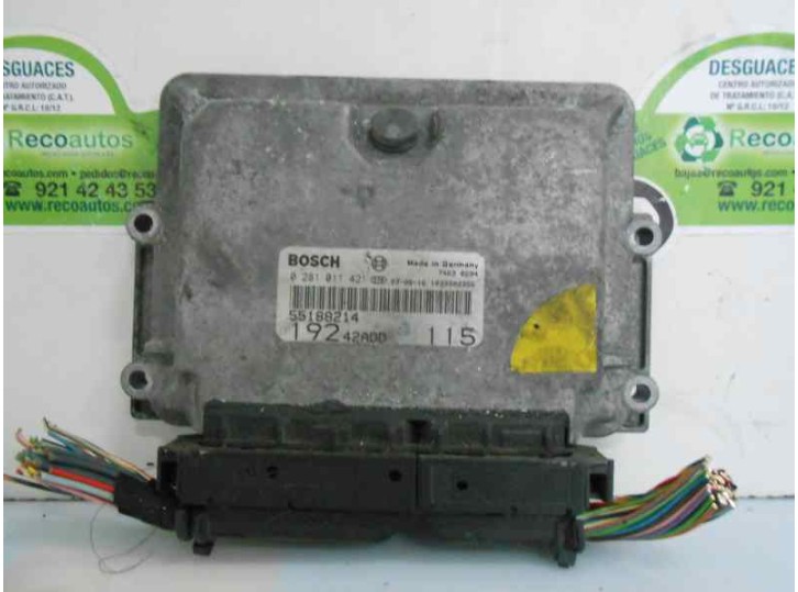 Replacement engine ECU for Fiat Stilo Multi Wagon (192) 1.9 JTD cat OEM IAM reference 55188214 0281011421 