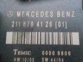 Recambio de centralita cierre para mercedes-benz clase e (w211) berlina e 280 referencia OEM IAM 2118704126 00006805 TEMIC