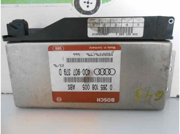 Recambio de centralita abs para audi a4 berlina (b5) 1.9 tdi referencia OEM IAM 4D0907379D 0265108005 