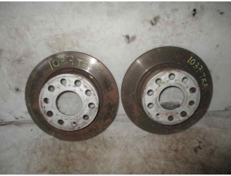 Recambio de disco freno trasero para volkswagen golf vi (5k1) 1.6 tdi dpf referencia OEM IAM   
