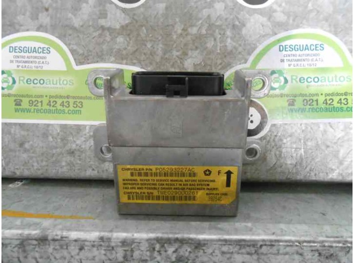 Recambio de centralita airbag para chrysler neon (pl) 2.0 16v cat referencia OEM IAM 05293227AC TME0290U0261 