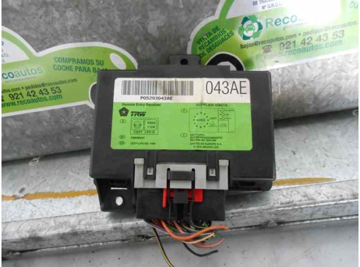 Recambio de modulo electronico para chrysler neon (pl) 2.0 16v cat referencia OEM IAM 05293043AE 05293043AE 