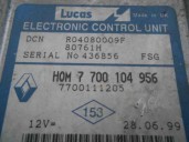 Recambio de centralita motor uce para renault clio ii fase i (b/cbo) 1.9 diesel referencia OEM IAM 7700104956 R04080009F LUCAS