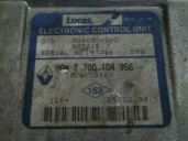 Recambio de centralita motor uce para renault clio ii fase i (b/cbo) 1.9 diesel referencia OEM IAM 7700104956 R04080009D LUCAS
