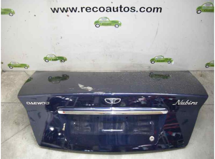Recambio de porton trasero para daewoo nubira berlina 2.0 cat referencia OEM IAM TAPA MALETERO AZUL OSCURO 4 PUERTAS