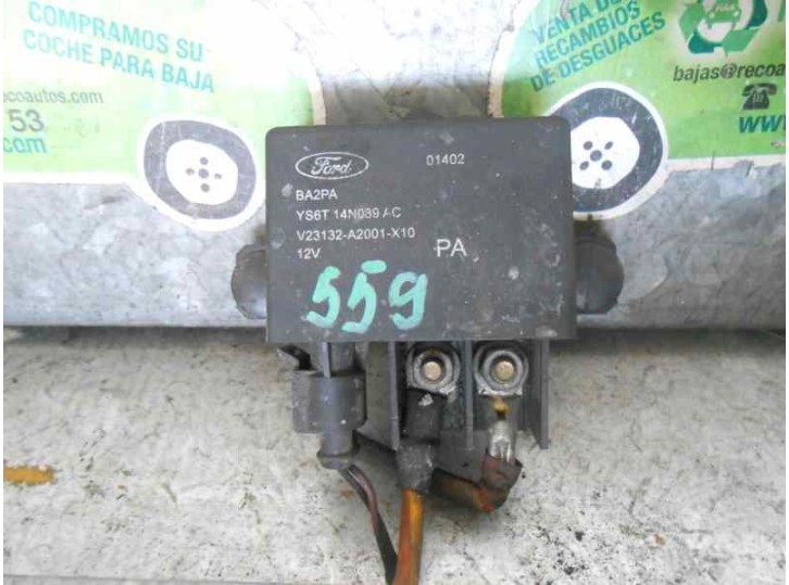 Recambio de caja precalentamiento para ford fiesta courier (dx) 1.8 tddi turbodiesel cat referencia OEM IAM YS6T14N089AC V23132A