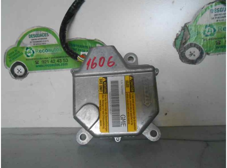 Recambio de centralita airbag para opel sintra 3.0 v6 cat referencia OEM IAM 16238691 