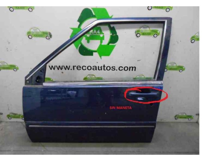 Replacement front left door for Volvo S90 sedan 3.0 cat OEM IAM reference 9171085 BLUE 4D