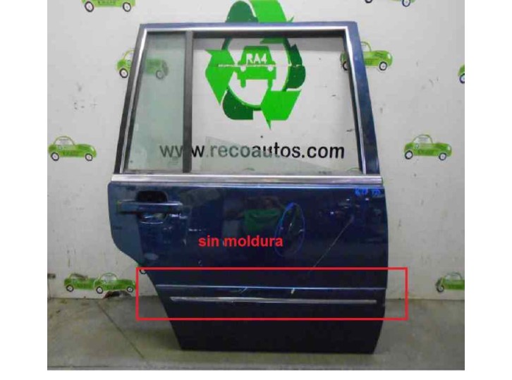 Replacement right rear door for Volvo S90 sedan 3.0 cat OEM IAM reference BLUE 4 DOORS