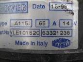 Replacement alternator for MG 400 series (RT) 1.6 CAT OEM IAM reference 63321238 YLE101520 MAGNETI MARELLI