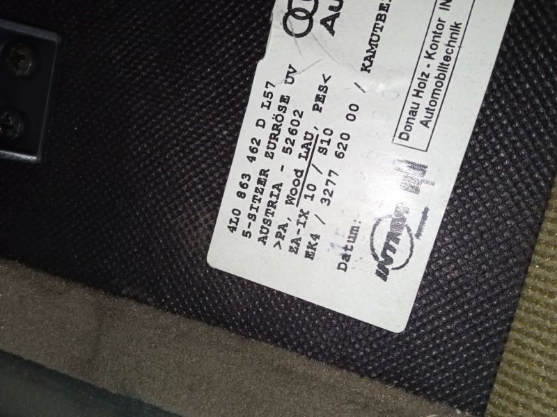 Recambio de bandeja trasera para audi q7 (4lb) 3.0 tdi quattro referencia OEM IAM 4L0863462D 4L0863462K 